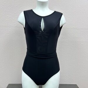 Elegant Black One-Piece Swimsuit